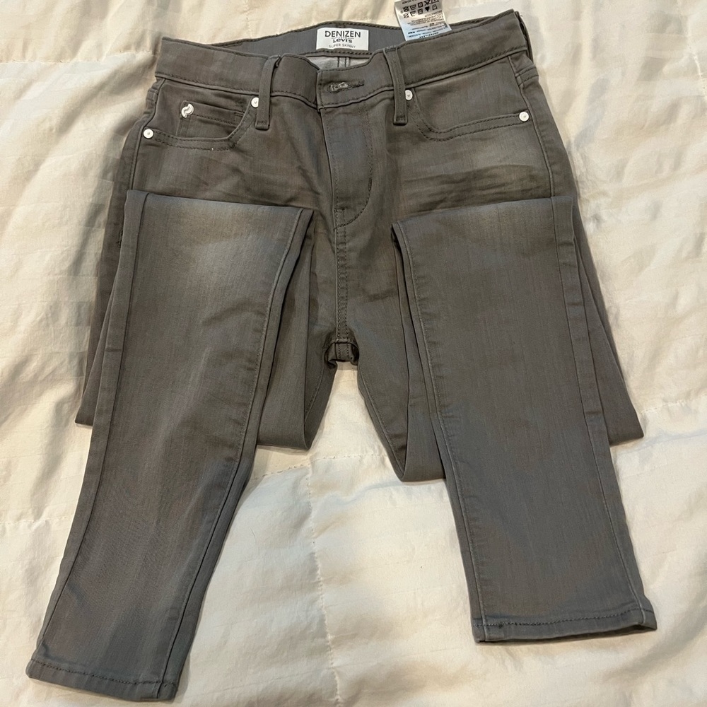 Denizen by Levi's girls 14 super skinny gray denim